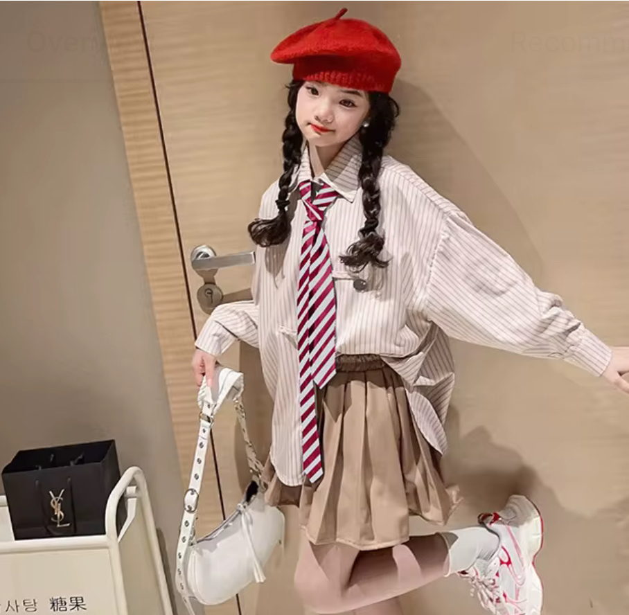 Casual Long Sleeve With Neck Tie
